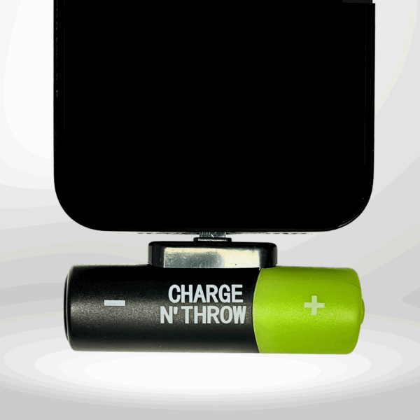 Charge N' Throw One-Time Use Phone Charger